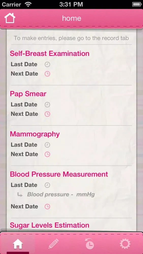 Скриншоты Women's Health Diary 2