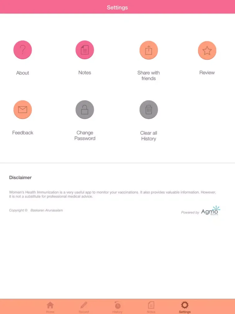 Zrzuty ekranu Women's Health Immunization iPad 