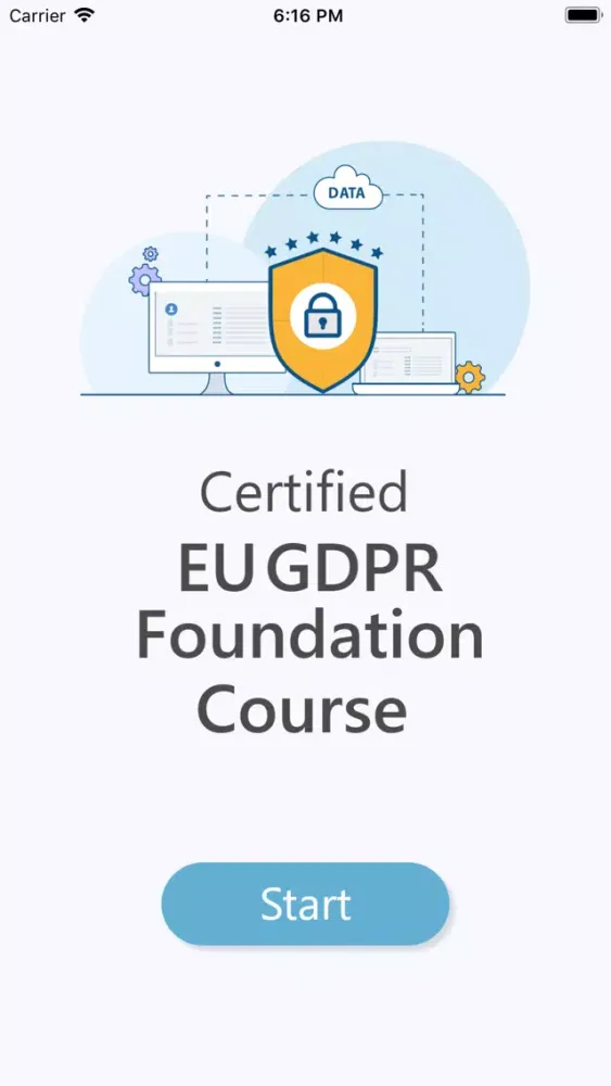 Tangkapan skrin EU GDPR Foundation Course
