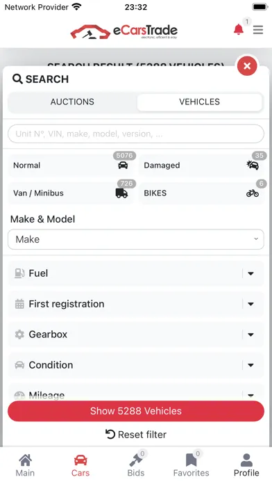 eCarsTrade - Used Car Auctions Screenshots
