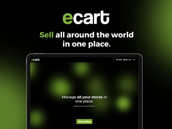 Tangkapan skrin Ecart Seller iPad 