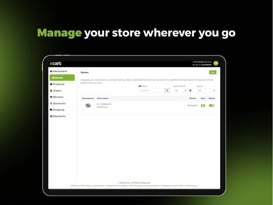 Tangkapan skrin Ecart Seller iPad 