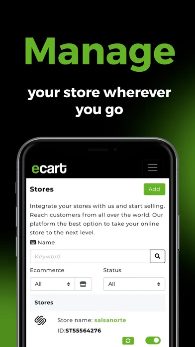 Tangkapan skrin Ecart Seller
