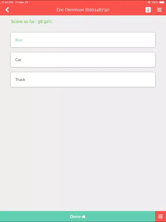 Zrzuty ekranu ECAT (Action Tool) iPad 