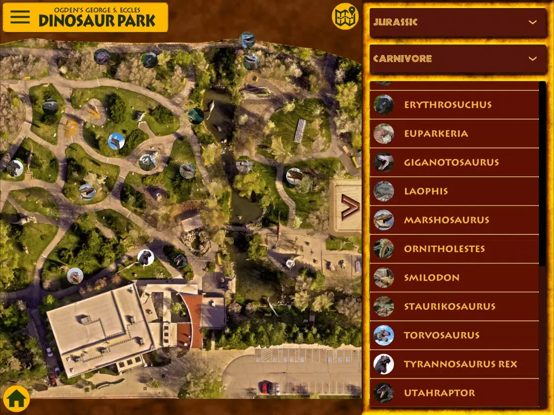 Eccles Dinosaur Park Guide iPad  スクリーンショット