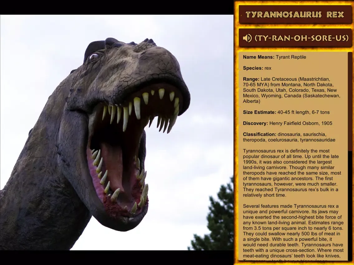 Eccles Dinosaur Park Guide iPad  スクリーンショット