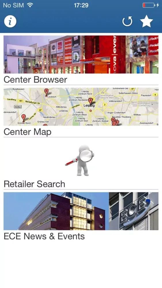 Screenshot di ECE Shopping Center
