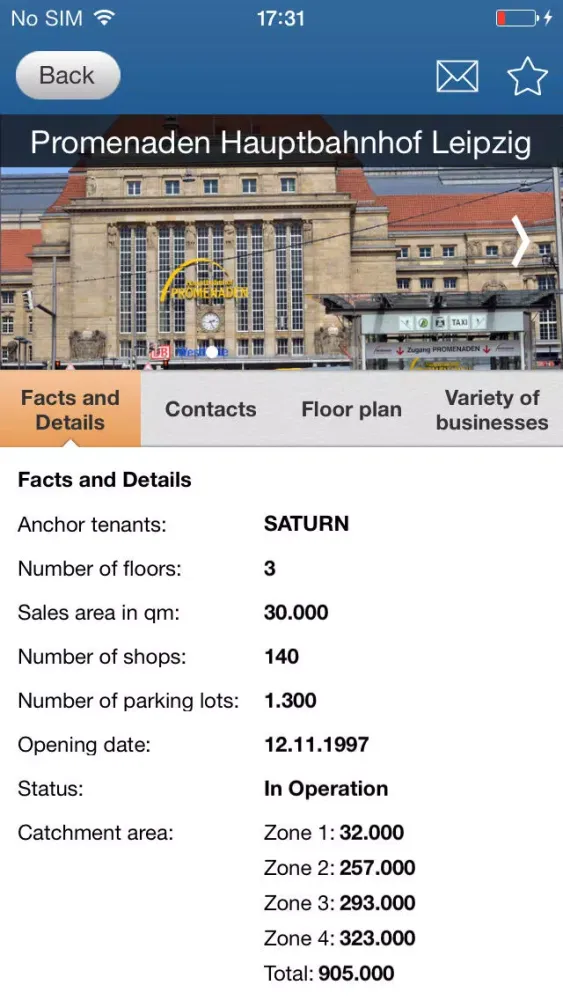 Screenshot di ECE Shopping Center
