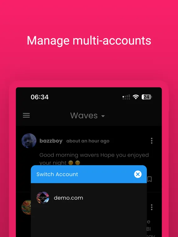 Tangkapan skrin Waves - short content sharing iPad 