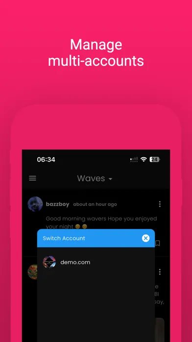 Tangkapan skrin Waves - short content sharing