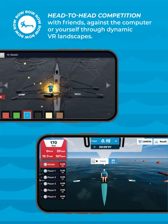 Capturas de tela do Echelon Worlds - Rowing iPad 