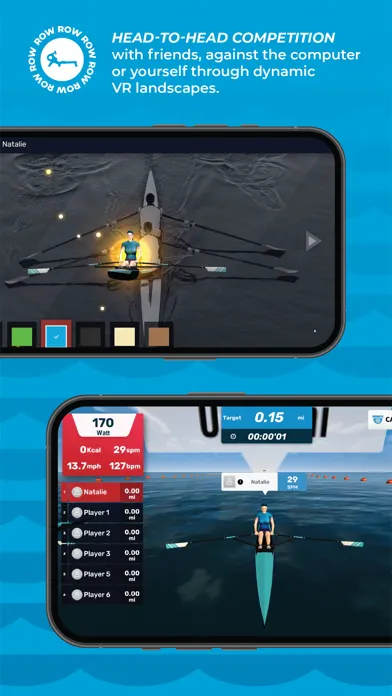 Capturas de tela do Echelon Worlds - Rowing