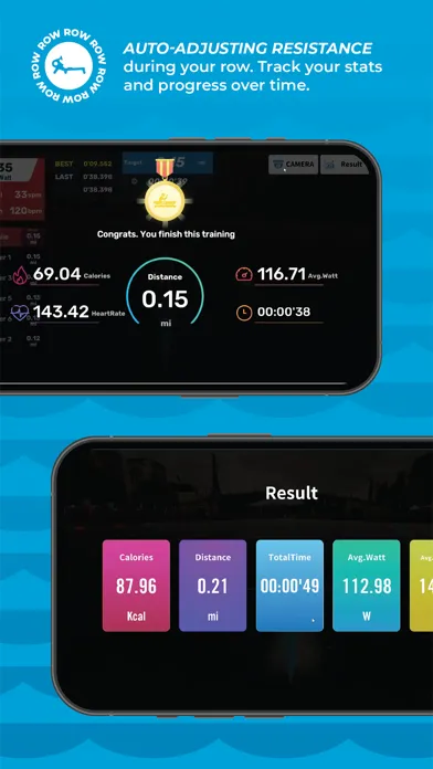 Capturas de tela do Echelon Worlds - Rowing