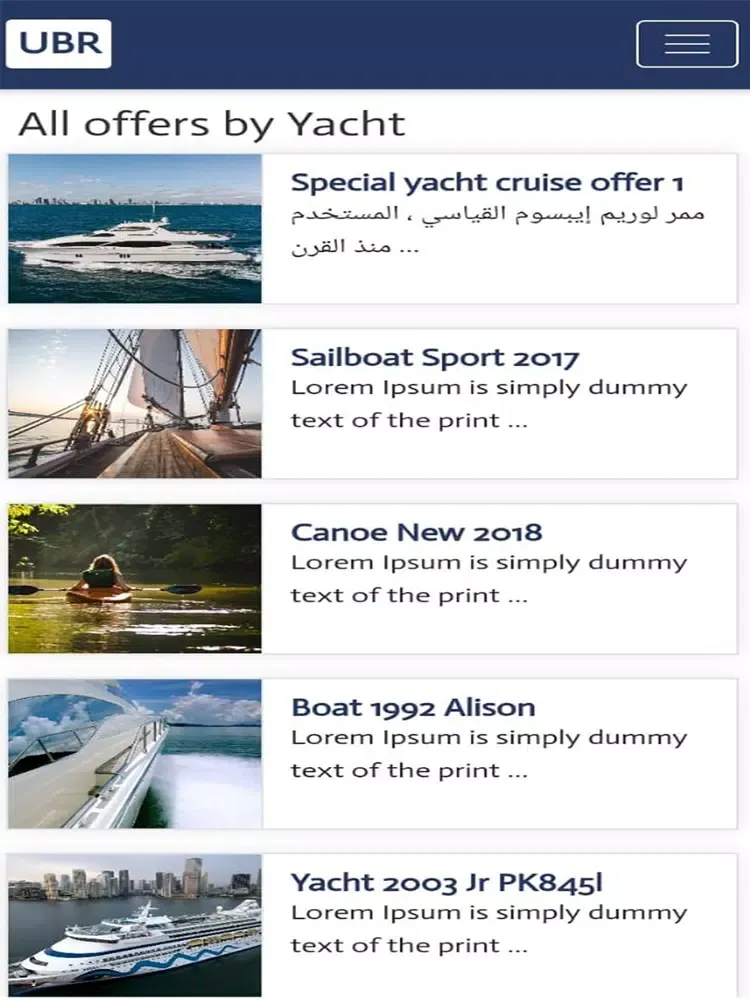 Capturas de tela do UBR - Unique Boat Rental iPad 