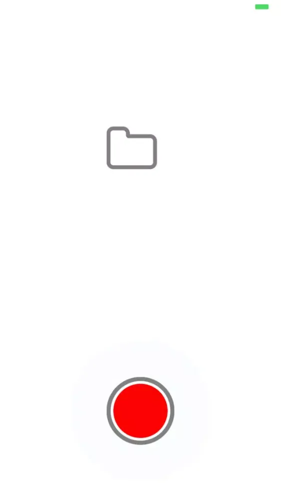 ภาพหน้าจอของ Minimalist Voice Memo