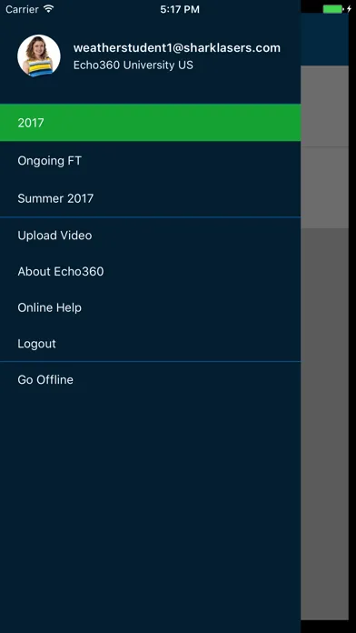 Echo360 سکرین شاٹس