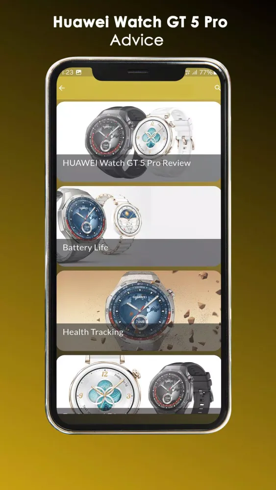 Huawei Watch GT 5 Pro Advice Screenshots