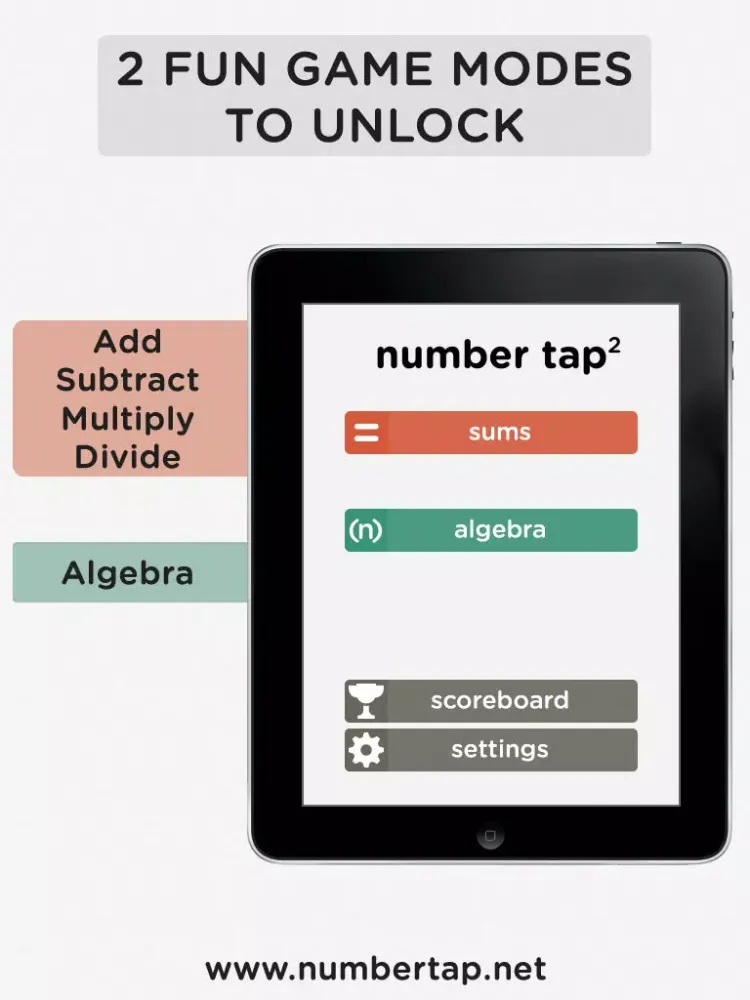 تصاویر Number Tap 2 - Brain Trainer & Student School Study Tool iPad 