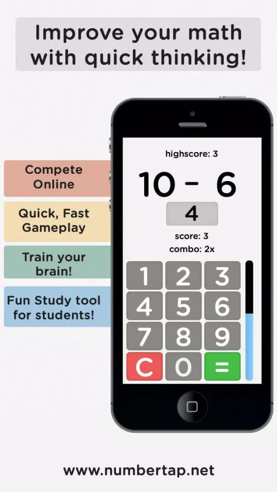 تصاویر Number Tap 2 - Brain Trainer & Student School Study Tool