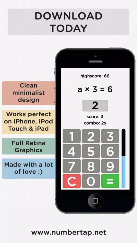 تصاویر Number Tap 2 - Brain Trainer & Student School Study Tool