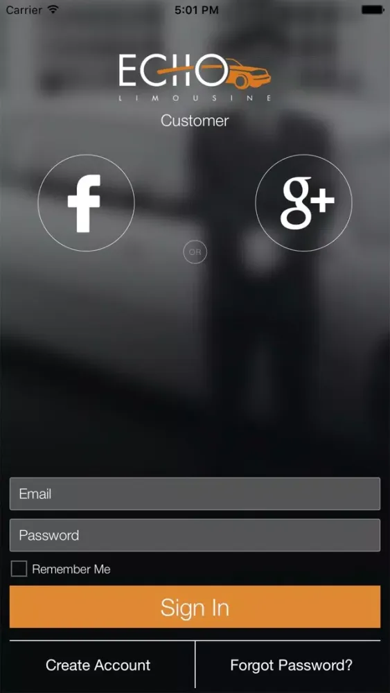 Echo Limousine Customer应用截图
