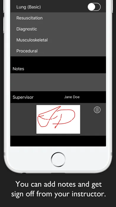 Tangkapan skrin EchoLog - Ultrasound Logbook