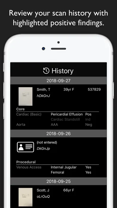 Tangkapan skrin EchoLog - Ultrasound Logbook