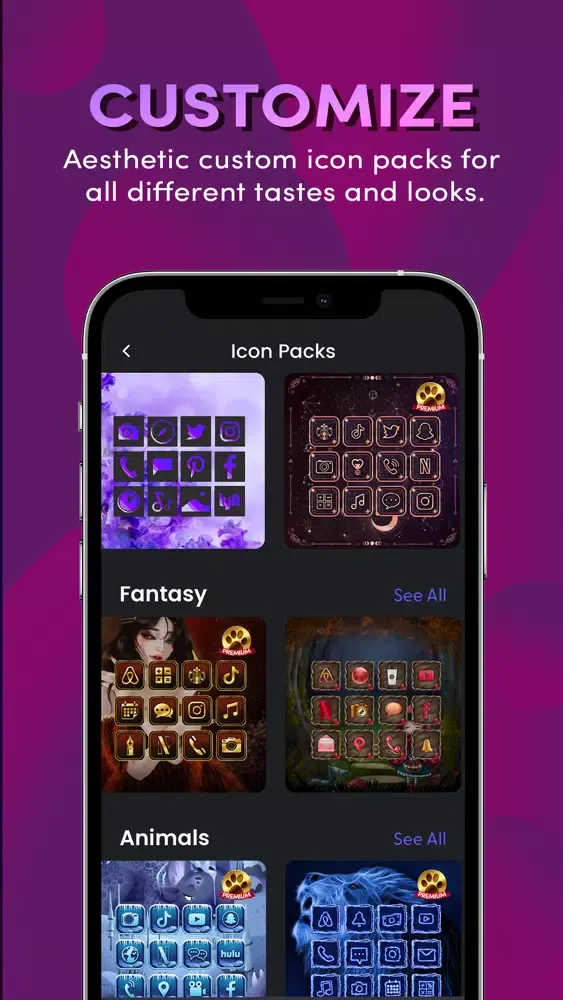 Echo Visuals: Live Wallpapers سکرین شاٹس