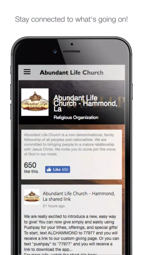ABUNDANT LIFE CHURCH - HAMMOND Ekran Görüntüleri
