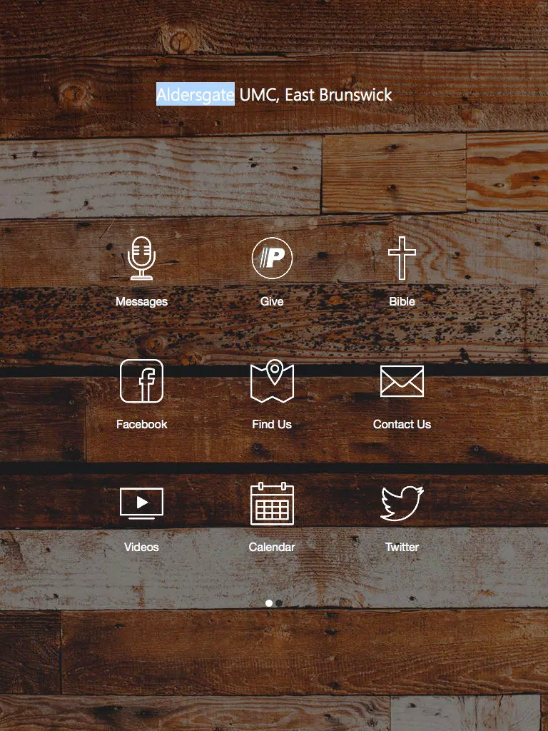 Aldersgate United Methodist iPad  Screenshots