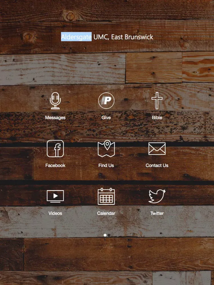 Aldersgate United Methodist iPad  Screenshots