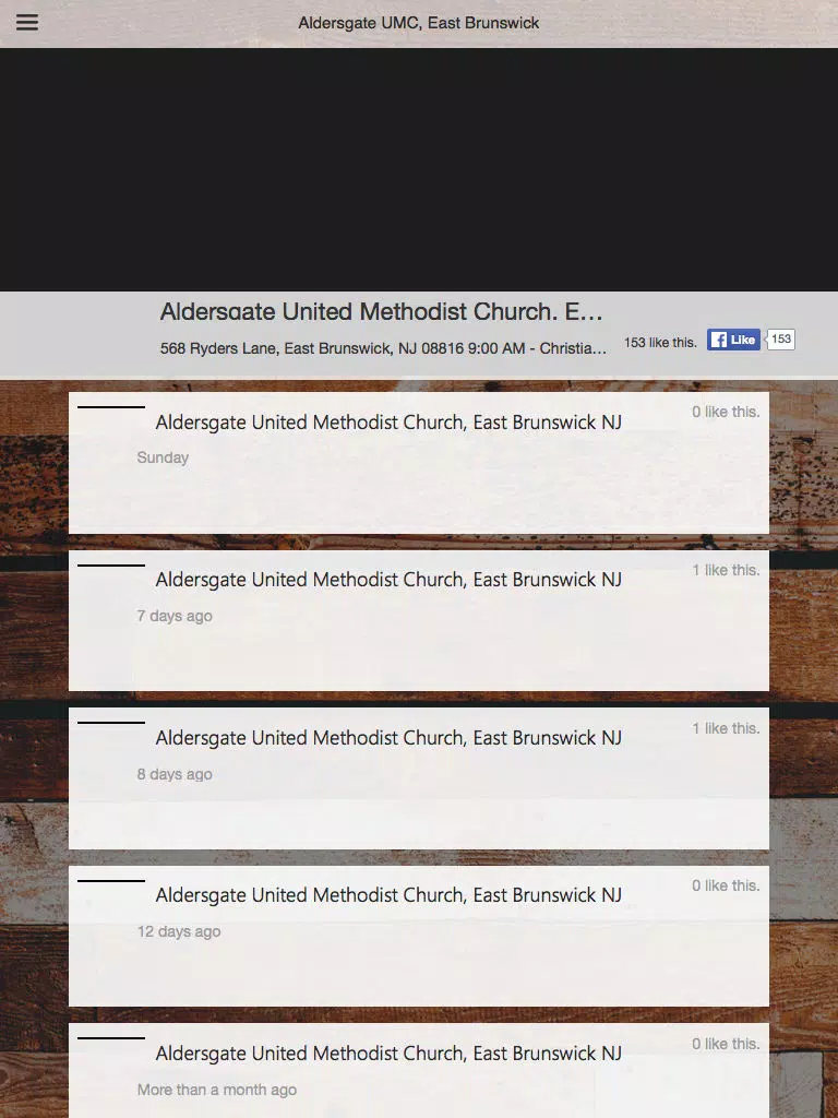 Aldersgate United Methodist iPad  Screenshots