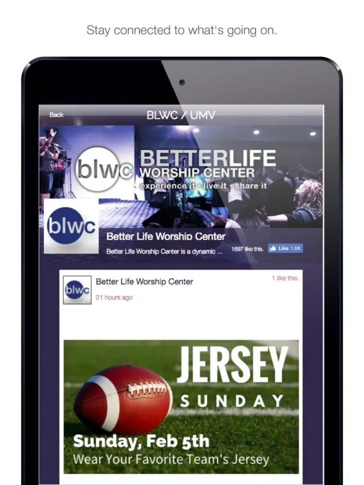 Captures d'écran de Better Life Worship Center iPad 