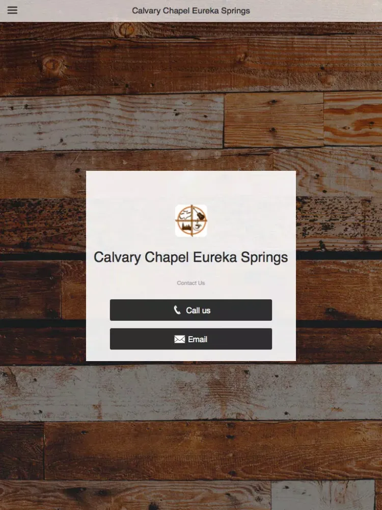 Captures d'écran de Calvary Chapel Eureka Springs iPad 