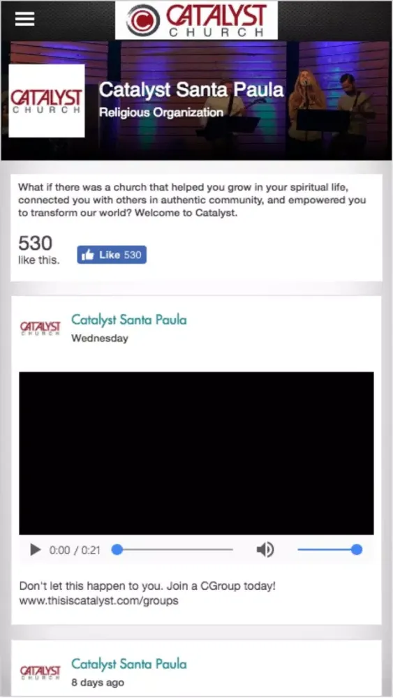 Screenshot di Catalyst Church - Santa Paula