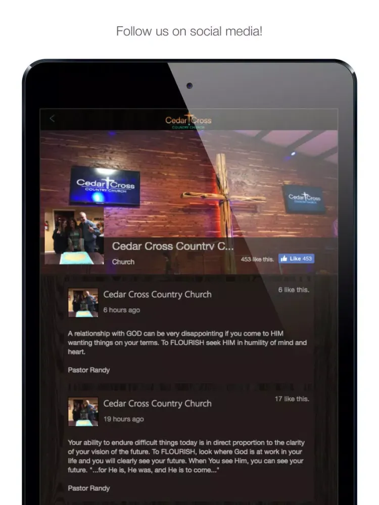 Capturas de pantalla de Cedar Cross Country Church iPad 