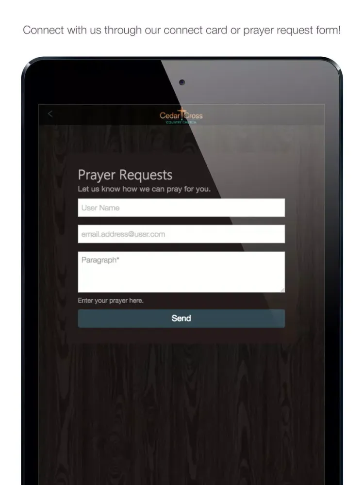 Capturas de pantalla de Cedar Cross Country Church iPad 