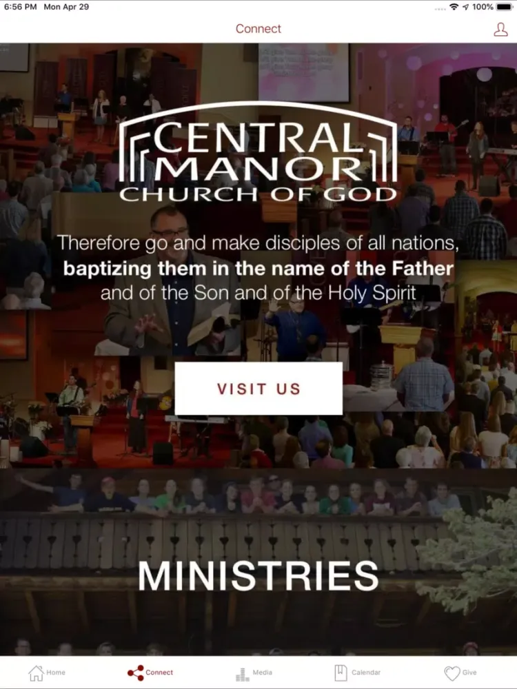 ภาพหน้าจอของ Central Manor Church iPad 
