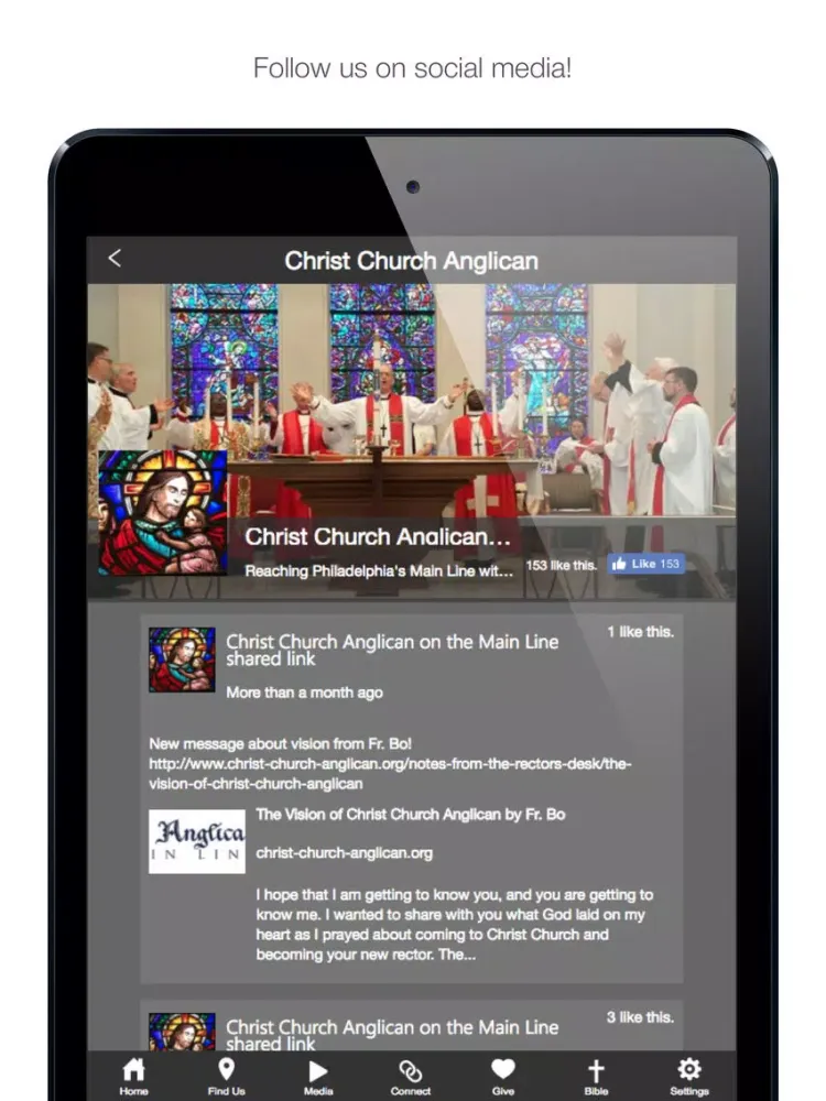 Zrzuty ekranu Christ Church Anglican on the Main Line iPad 