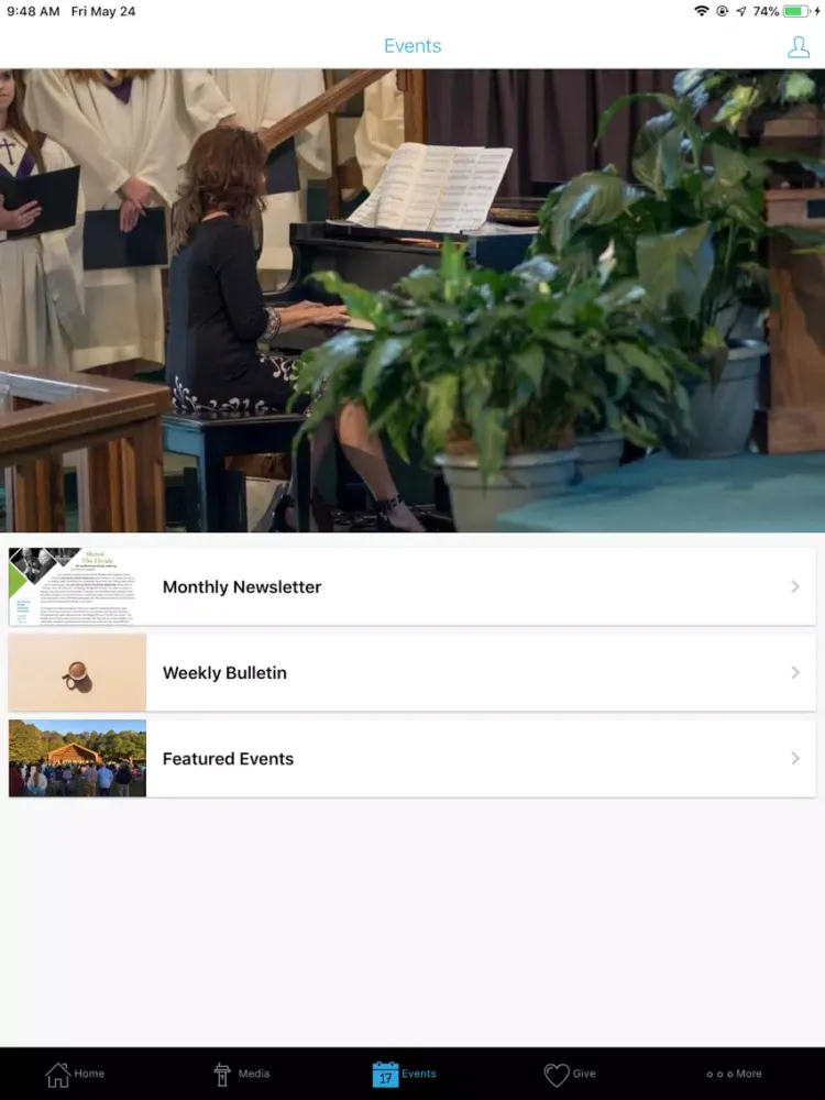 Christ United Mobile iPad  Screenshots