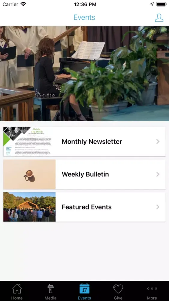 Christ United Mobile Screenshots