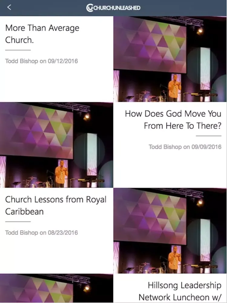 Zrzuty ekranu My Church Unleashed iPad 