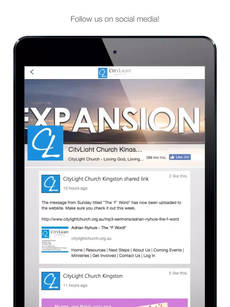 تصاویر CityLight Church Tas iPad 