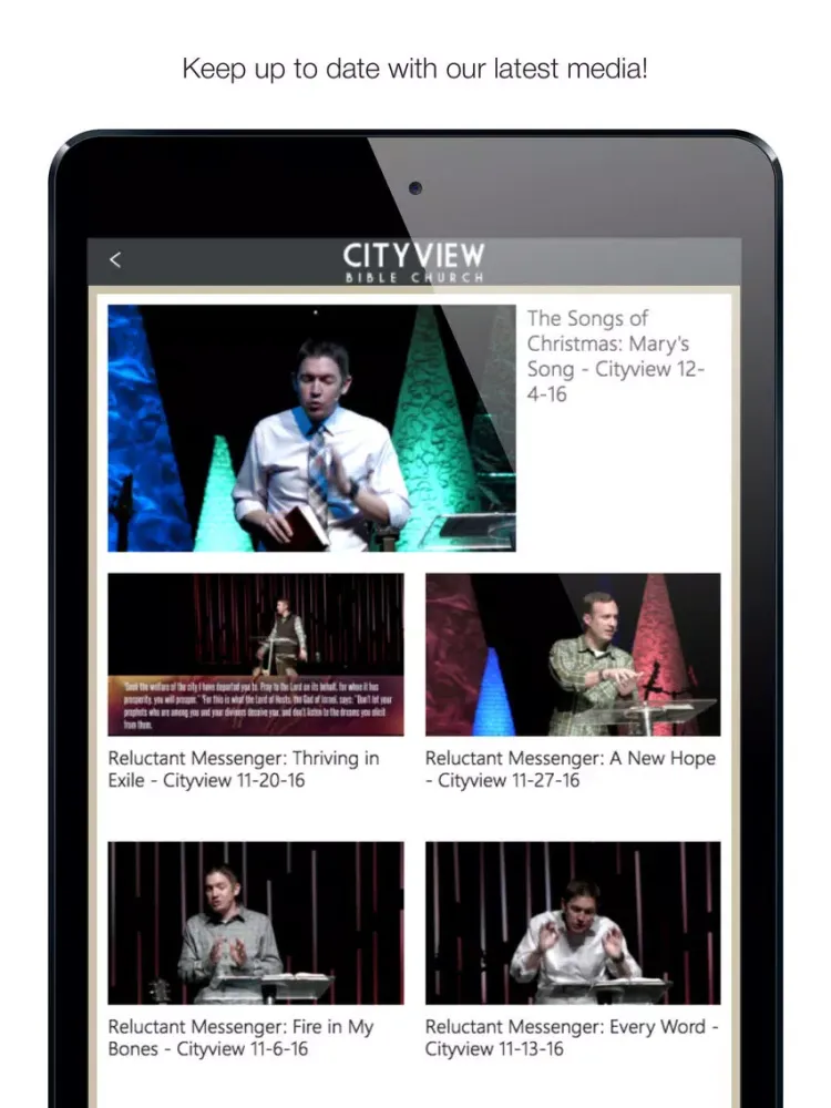 Cityview Bible - Round Rock iPad 應用截圖