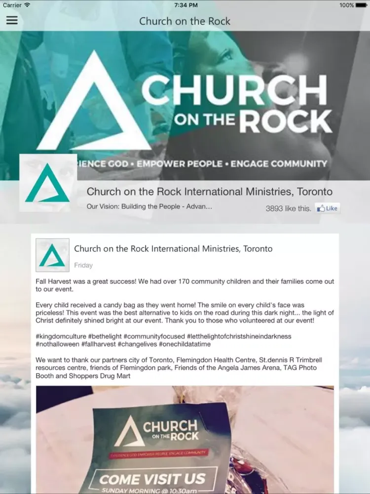 Church on the Rock - Toronto iPad  스크린샷