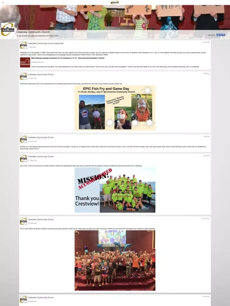 Crestview Community Church iPad 應用截圖
