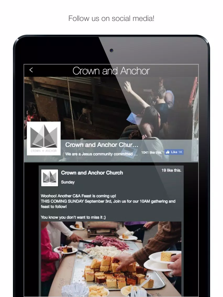 Crown and Anchor Church iPad  Screenshots