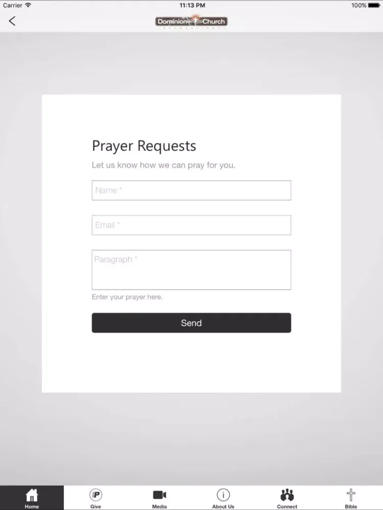 Dominion Church International iPad  Ekran Görüntüleri