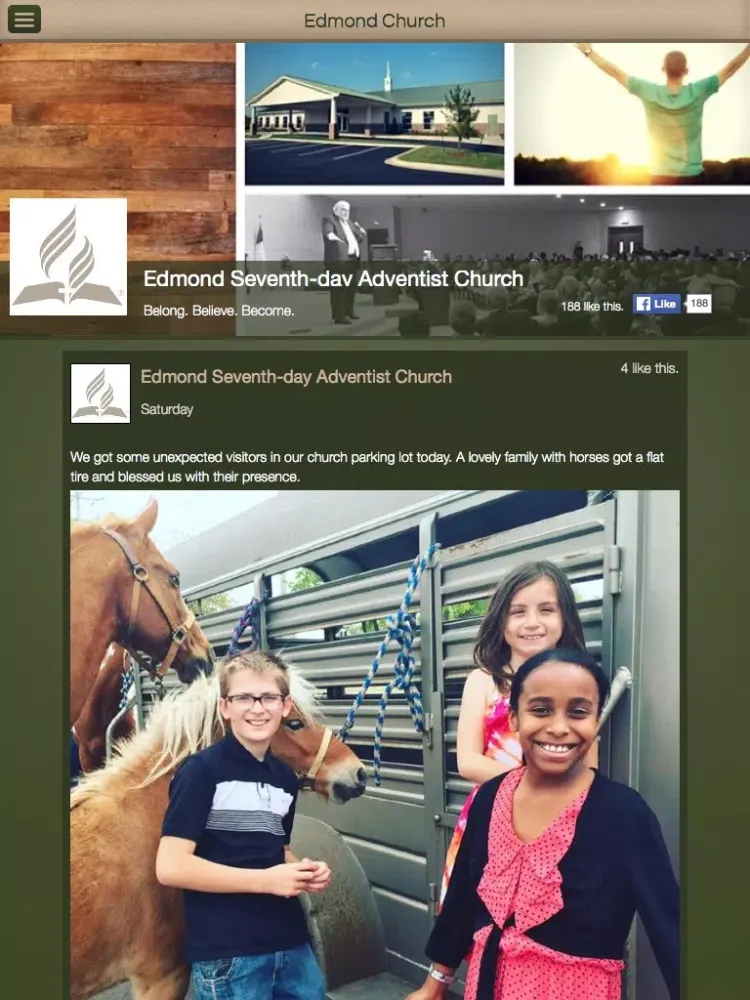 Edmond Adventist Church iPad  Screenshots
