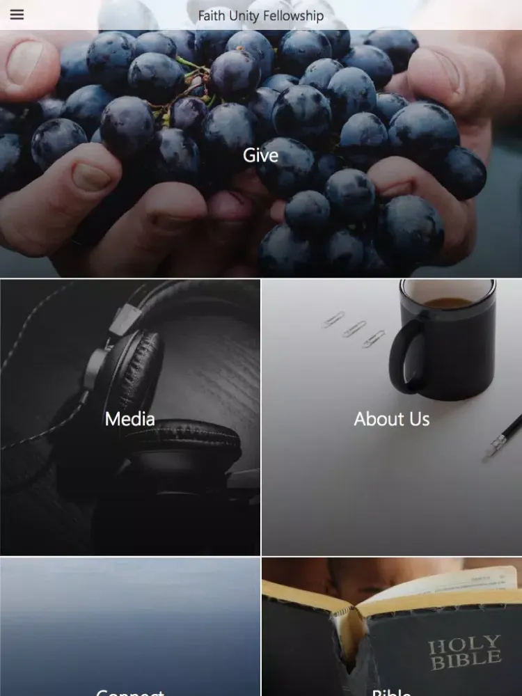 ภาพหน้าจอของ Faith Unity Fellowship iPad 